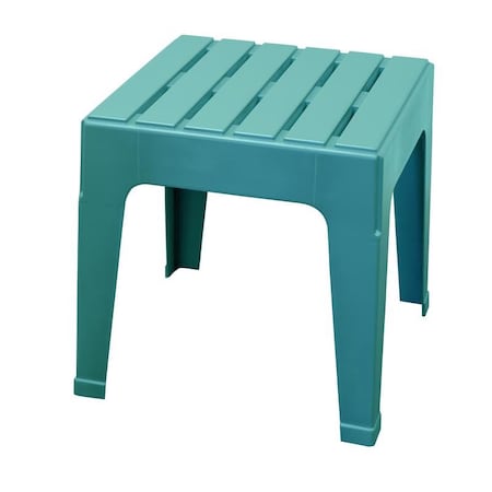 Big Easy Teal Square Resin Side Table